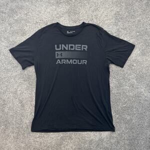 Under Armour Shirt Mens 2XL Loose Fit Crewneck Athletic Tee Polyester Blend